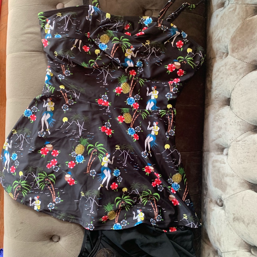 2 Piece Bathing Suit with Skirt
